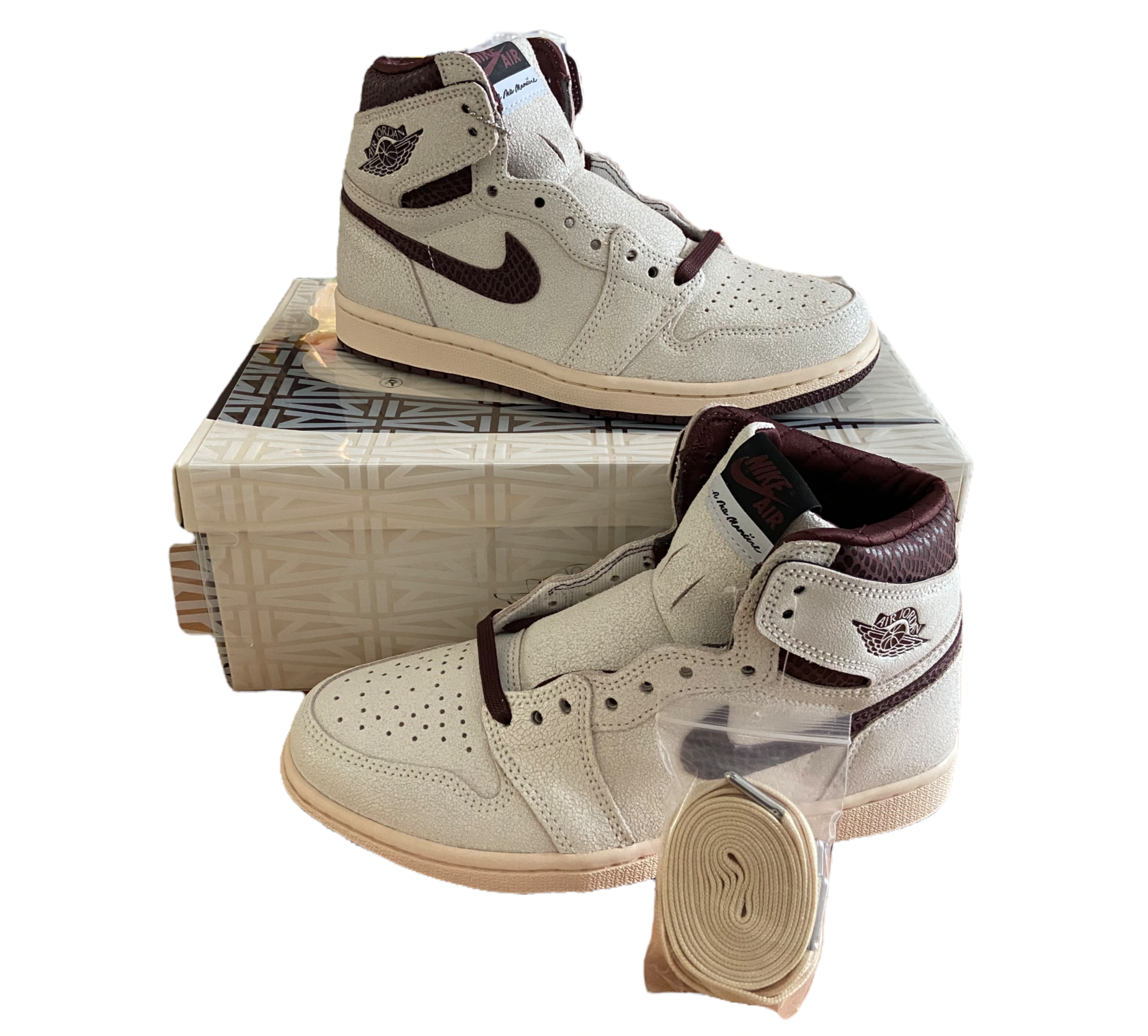 Nike - A Ma Maniére Air Jordan 1 Retro High OG 'Burgundy Crush' - UK 6