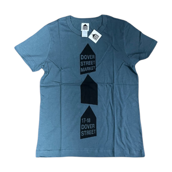 Dover Street Market - Dark Grey Triple Logo T-Shirt - Size S - BRAND NEW WITH TAGS