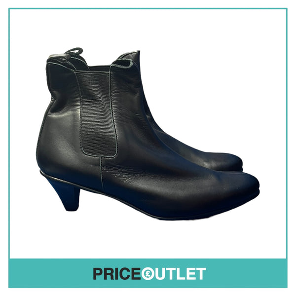 Comme des Garçons - Ladies Black Leather Booties - Size 5 - BRAND NEW WITH TAGS