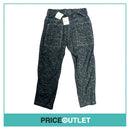 Comme des Garçons Ganryu - Mens Black and Grey Geometric Drawstring Trousers - Size S - BRAND NEW WITH TAGS