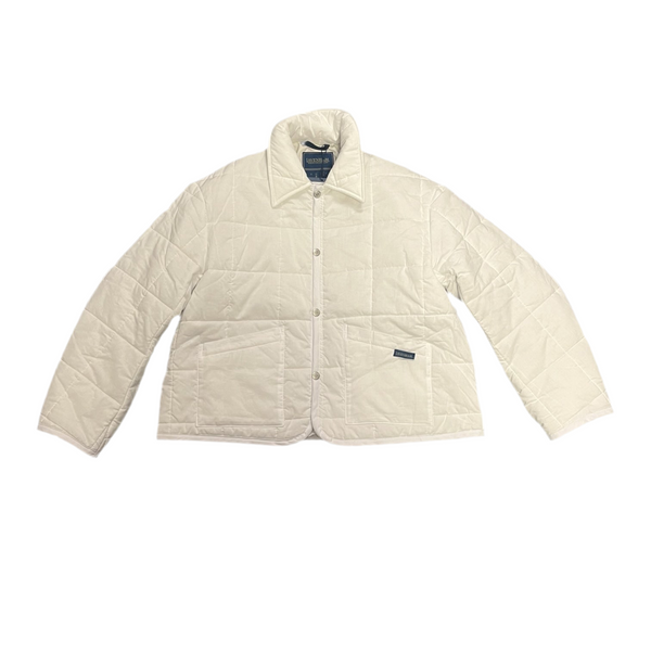Lavenham - Ladies White Cropped Quilted Coat - Size 10 - BRAND NEW WITH TAGS
