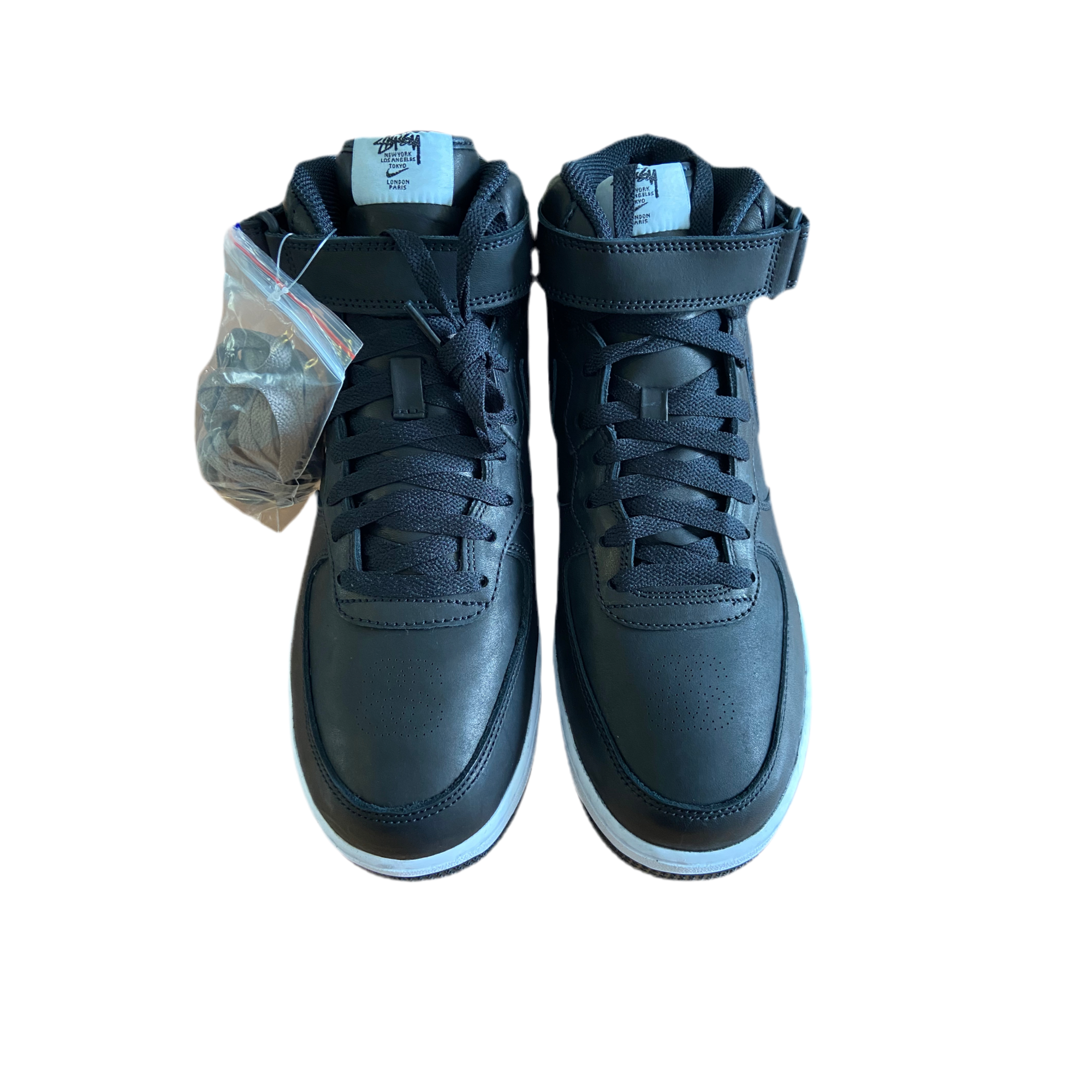 Nike x Stussy - Air Force 1 '07 Mid SP 'Black' - UK 8.5