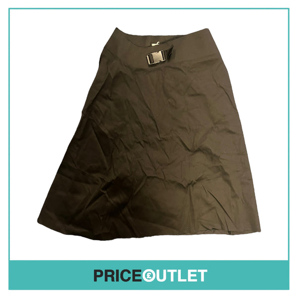 Melitta Baumeister - Black Skirt with Buckle Detail - Size M - BRAND NEW WITH TAGS