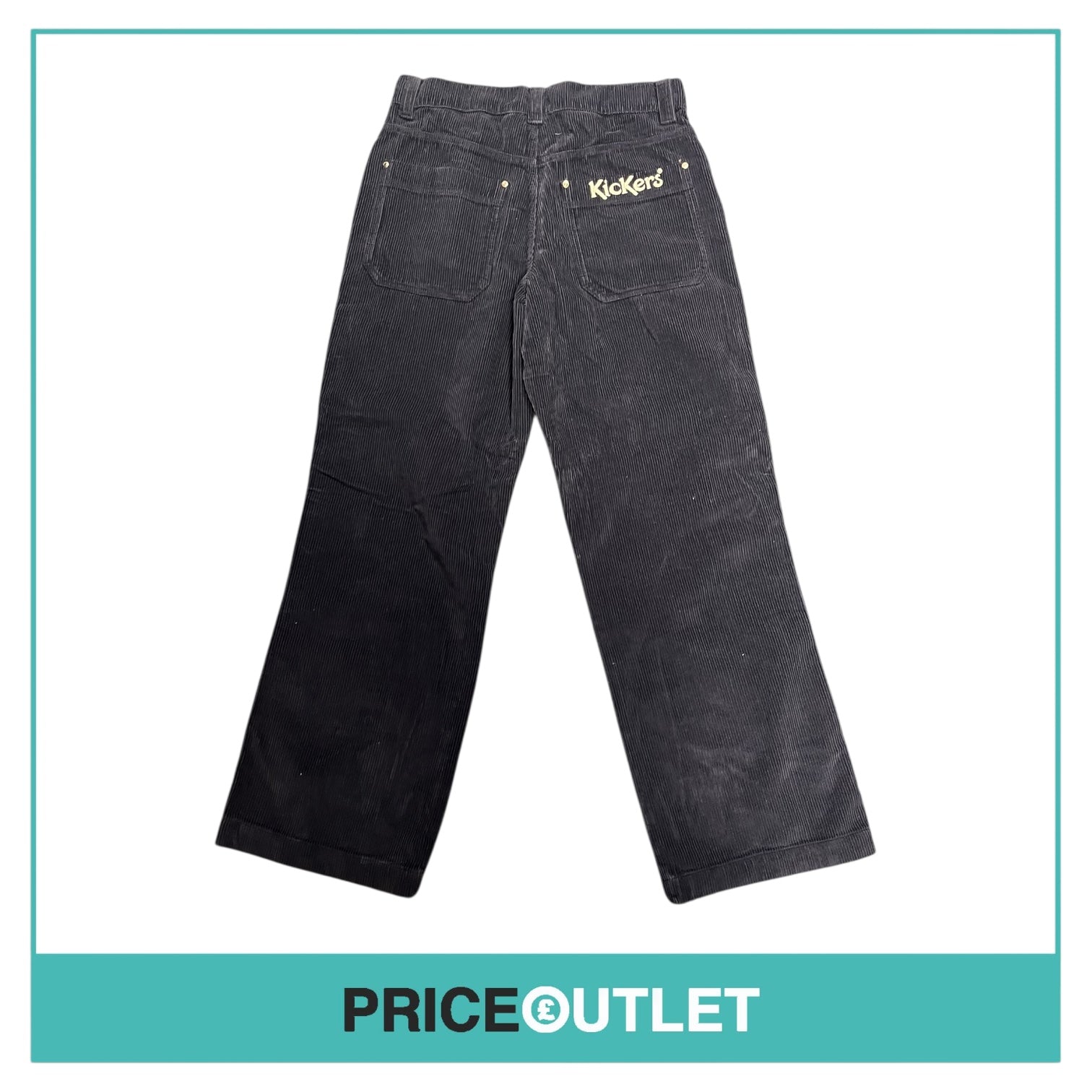 Kickers - Mens Navy Cord Wide Leg Trousers - Size 32 - BRAND NEW