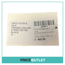 JJSLEE - Black Padded Collar Top - Size 12 - BRAND NEW WITH TAGS