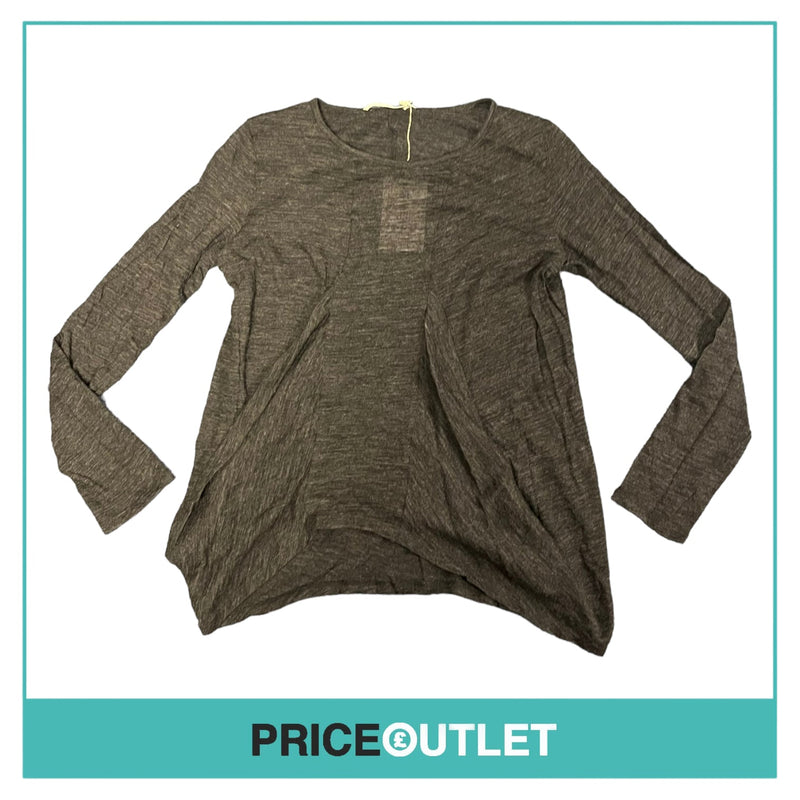 Commuun - Dark Grey Long Sleeve Top - Size 42 - BRAND NEW