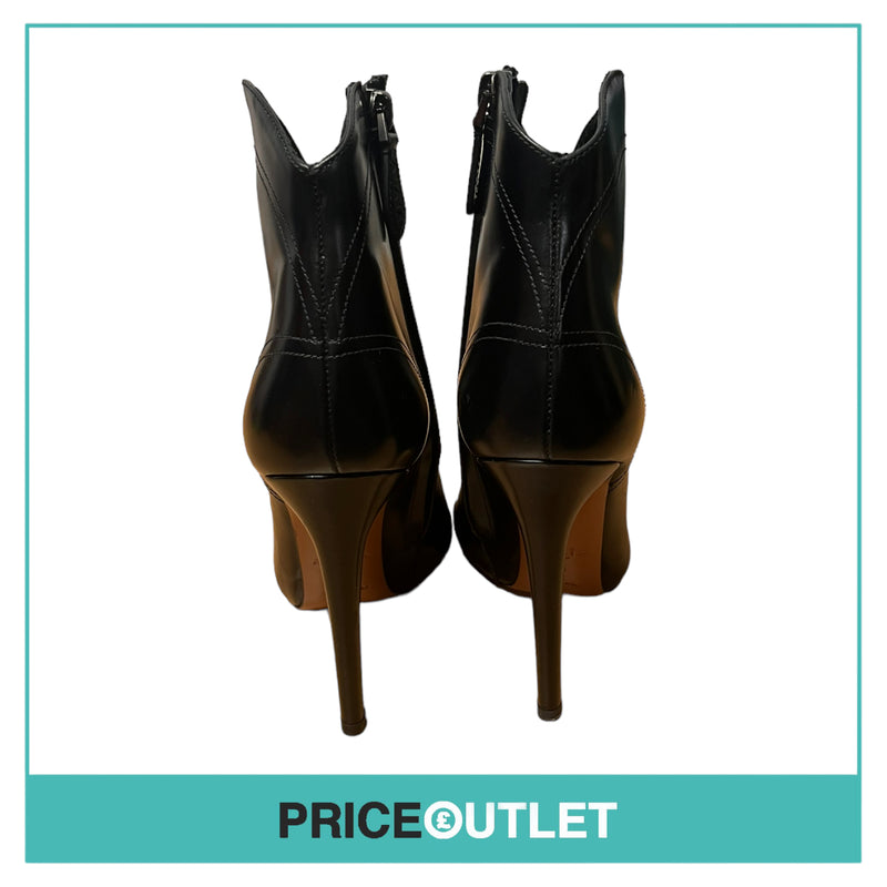 Alaia - Black Heeled Boots with Hook and Eye Detail - Size 36 - BRAND NEW WITH TAGS
