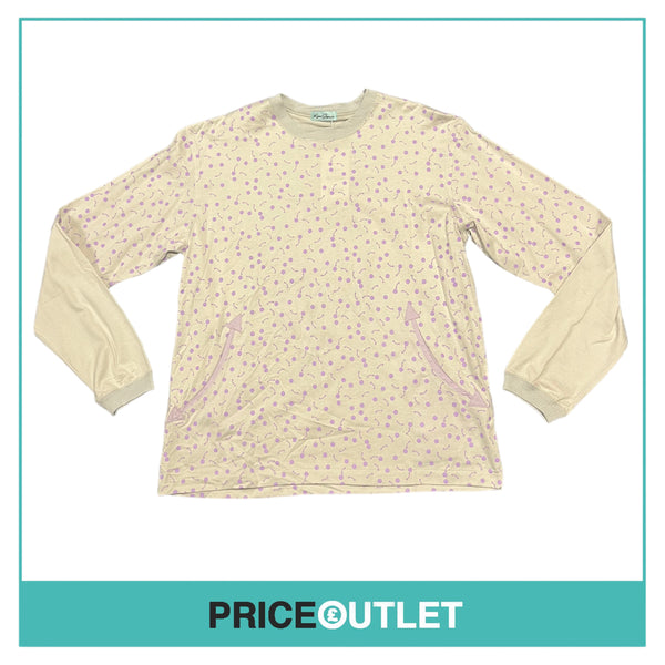 Kim Jones - Grey and Purple Printed Top - Size S - BRAND NEW WITH TAGS