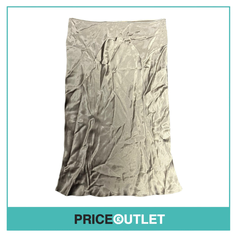 Giambattista Valli - Brown Satin Skirt - Size 4 - BRAND NEW WITH TAGS