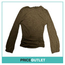Giambattista Valli - Dark Grey Top with Twist Detail - Size 40 - BRAND NEW WITH TAGS