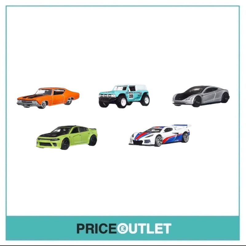 Hot Wheels Premium - 5-Pack Car Culture Mix 1: American Scene