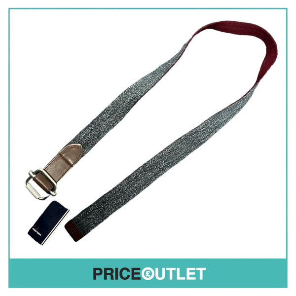 Fred Perry - Speckled Navy Belt with Maroon Lining - Size M - BRAND NEW WITH TAGS