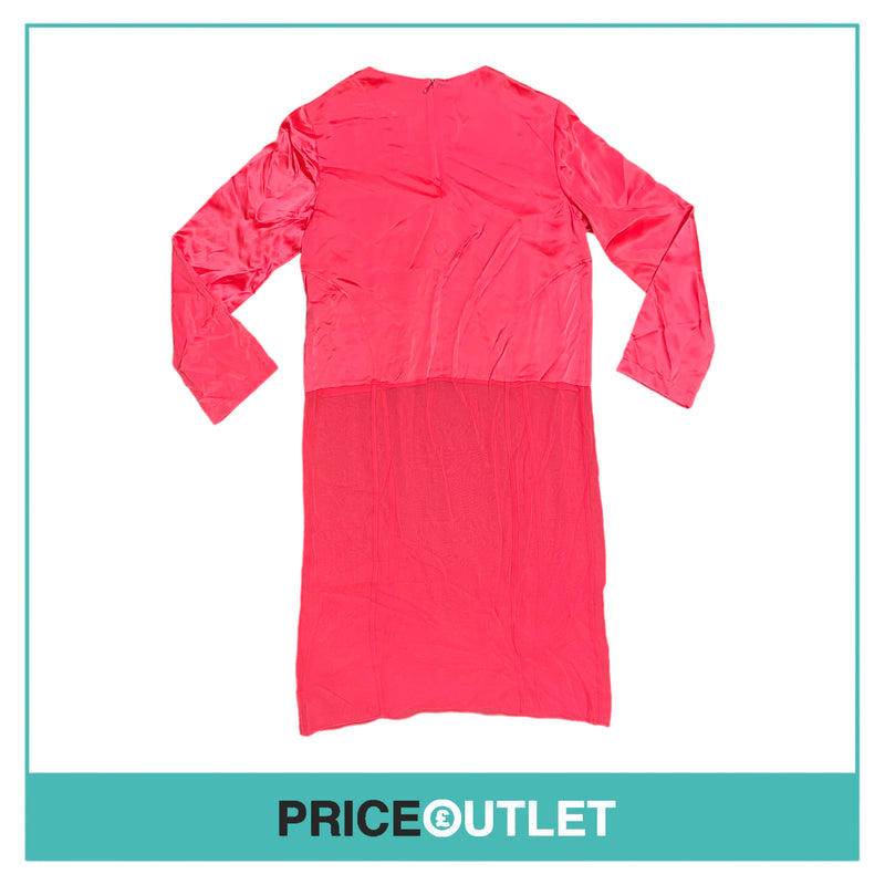 Creatures of The Wind - Pink Silk Dress with Sheer Skirt - Size 4 - BRAND NEW WITH TAGS