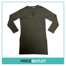 BLK DNM - Black Long Jumper with Lace Up Front - Size S - BRAND NEW