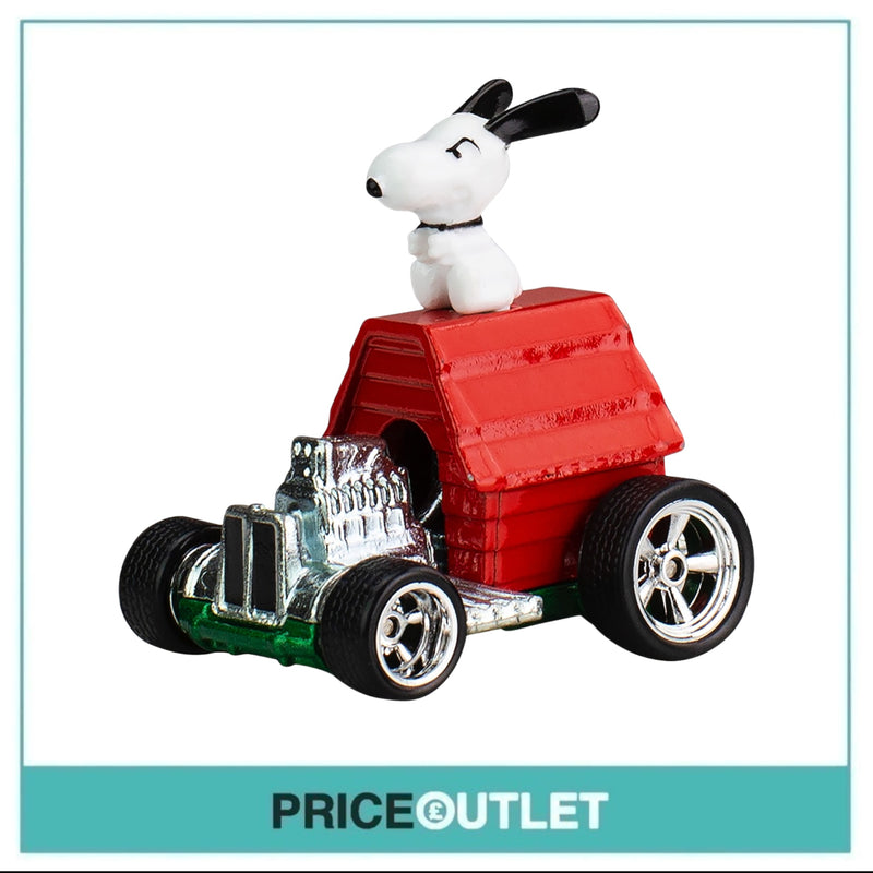Hot Wheels Real Riders - Peanuts Snoopy Kennel Car - Damaged Box