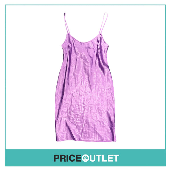 Zandra Rhodes - Purple Satin Slip Dress - Size 10 - BRAND NEW WITH TAGS