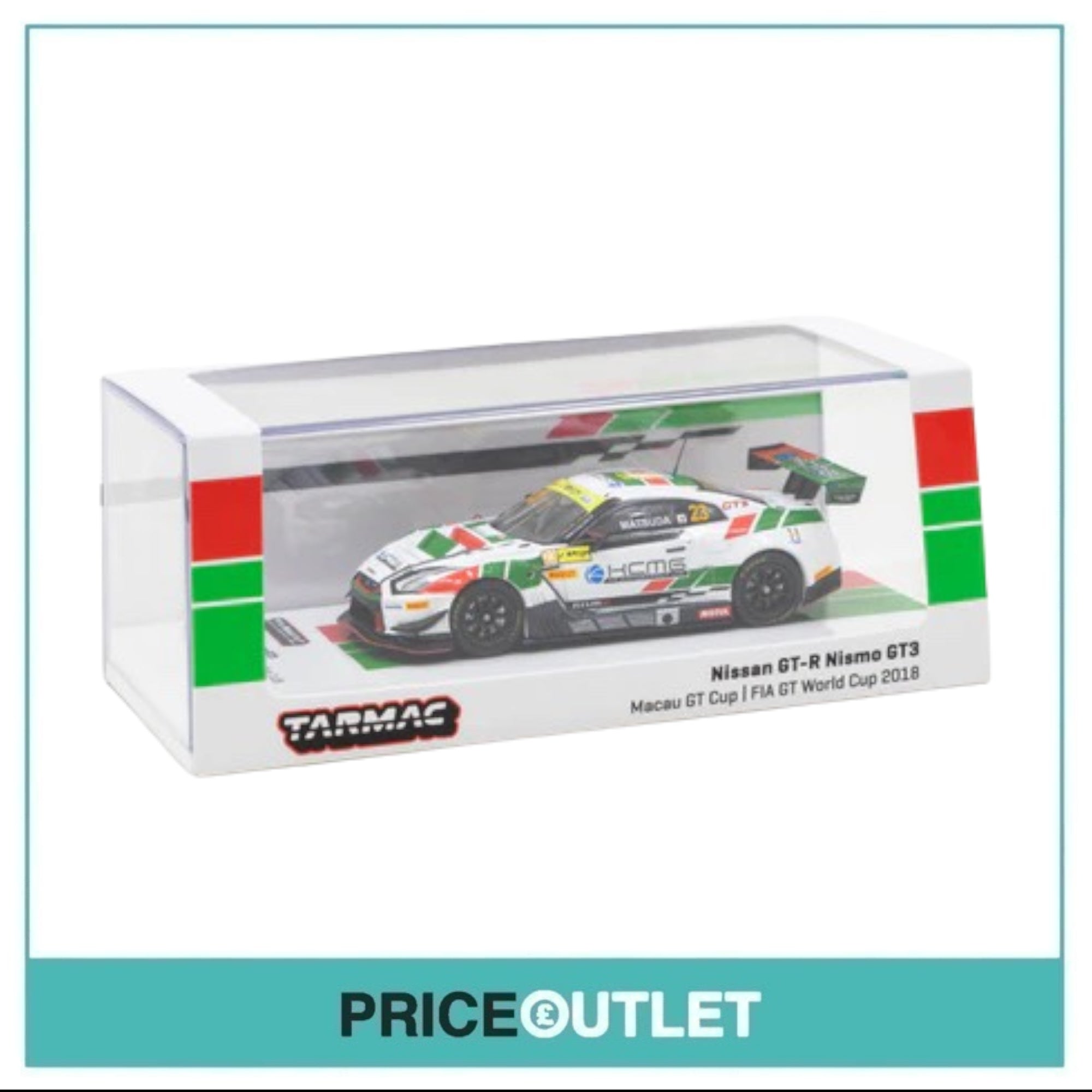 Tarmac Works - Nissan GT-R Nismo GT3 Premium Scaled Model Car - Slightly Damaged Box