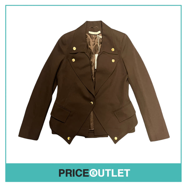 Givenchy - Brown Jacket with Gold Buttons - Size 38 - BRAND NEW WITH TAGS