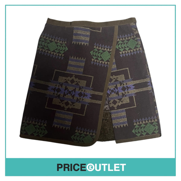 Sacai Luck - Navy Aztec Skirt - Size 3 - BRAND NEW WITH TAGS