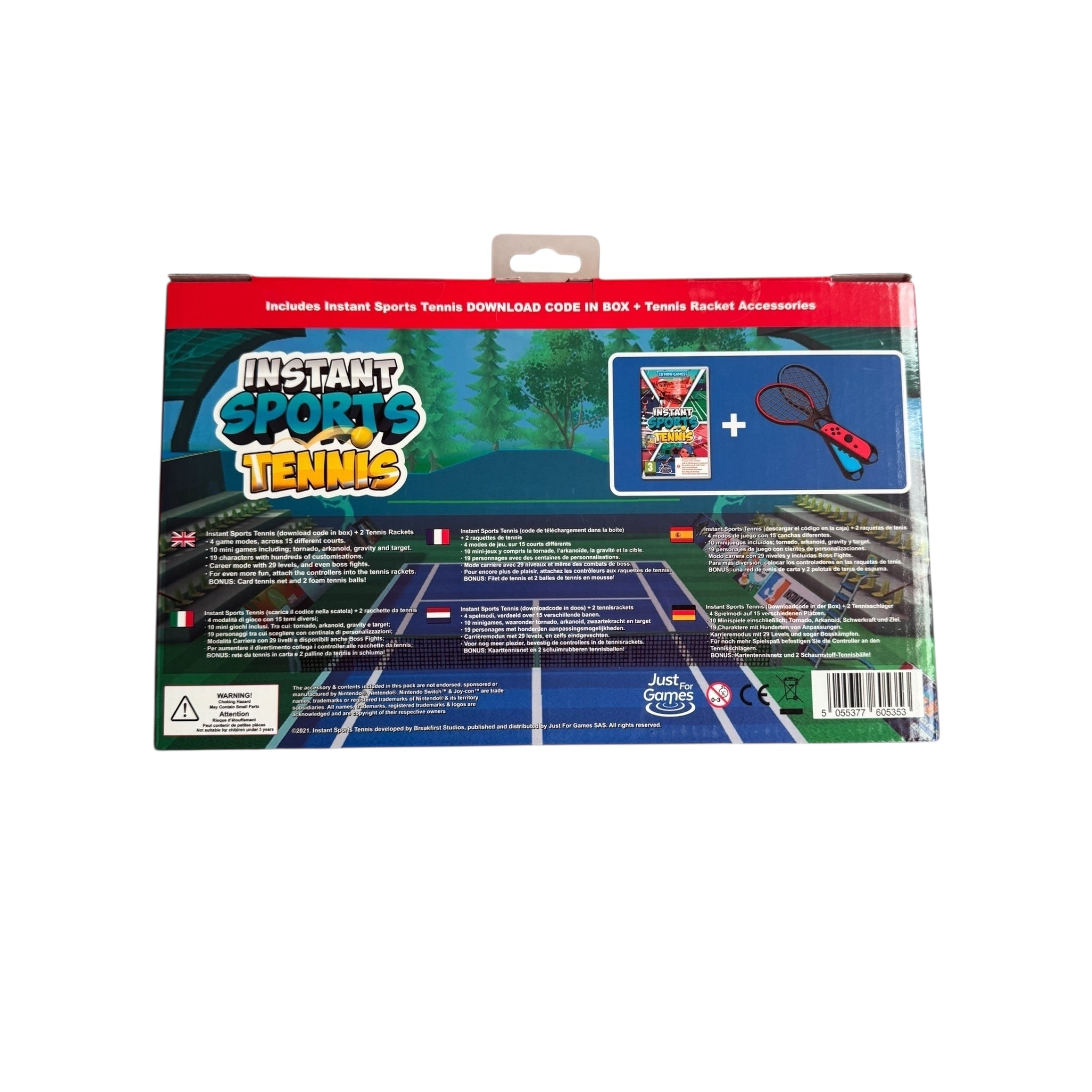 Nintendo Switch - Instant Sports Tennis - Racket and Game Bundle - Brand New