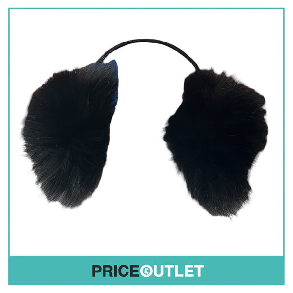 Kitsuné - Black Ear Muffs - Size OS - BRAND NEW WITH TAGS