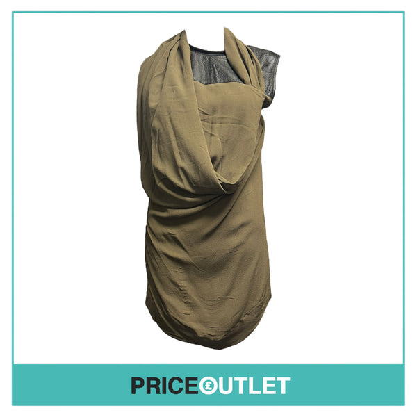 Damir Doma - Black and Brown Scarf Top - Size 40 - BRAND NEW WITH TAGS