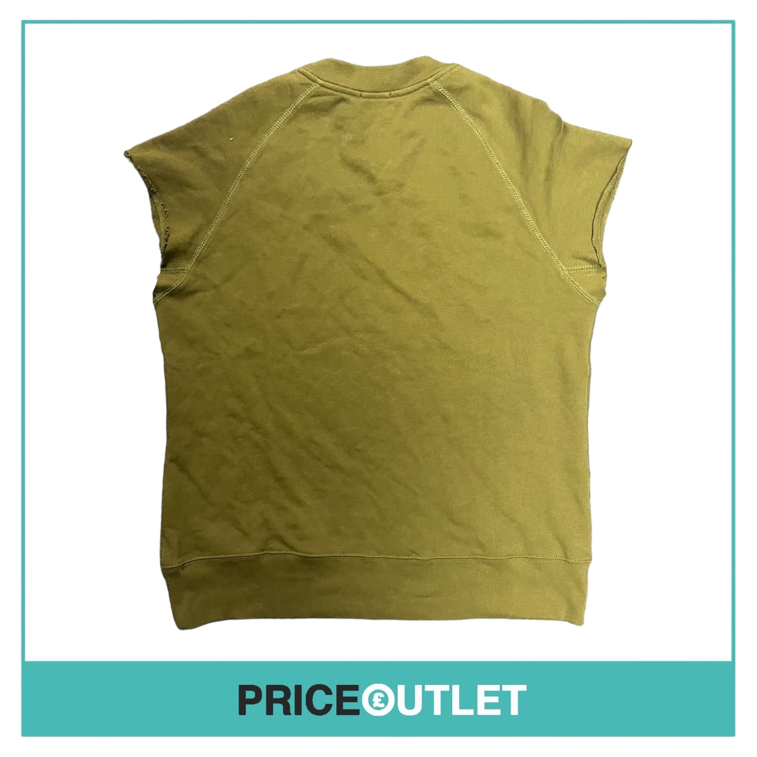 BLK DNM - Khaki Rose Sleeveless Jumper - Size S - BRAND NEW