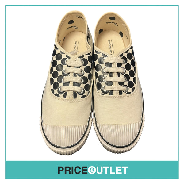Bata x Comme des Garçons - Black and White Dot Tennis Shoes - Size UK 4 - BRAND NEW WITH TAGS
