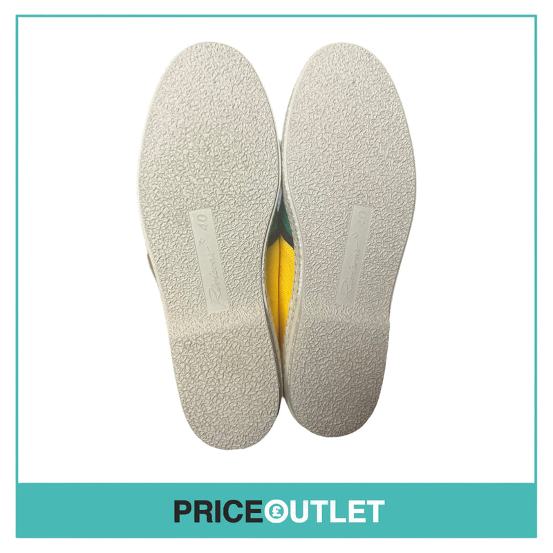 Rivieras - Mens Green and Yellow Slip On Shoes - Size 40 - BRAND NEW WITH TAGS