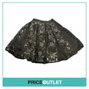 KTZ - Black Embroidery Patchwork Pleated Skirt - Size M - BRAND NEW WITH TAGS