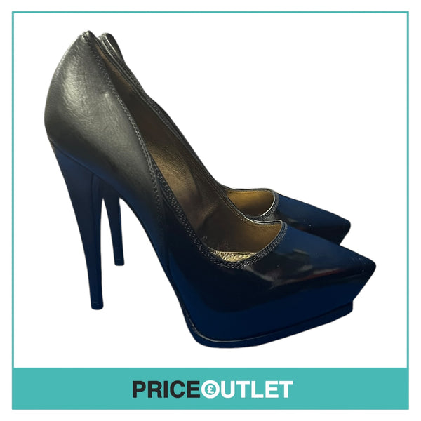 Lanvin - Black Patent Stiletto Heels with Pointed Toe - Size 37 - BRAND NEW WITH TAGS