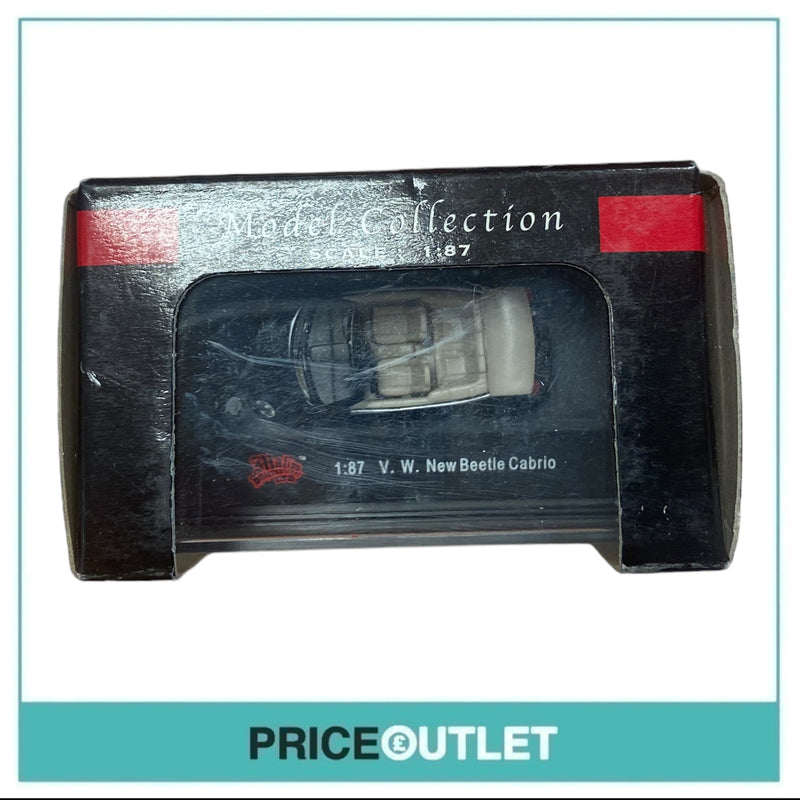 Malibu International - Volkswagen New Beetle Cabrio Model Diecast (Black) - Damaged Box