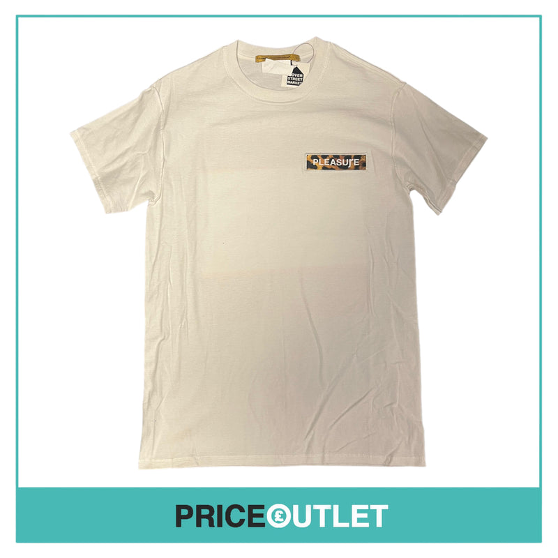 Pleasure - More More More White  T-Shirt - Size L - BRAND NEW WITH TAGS