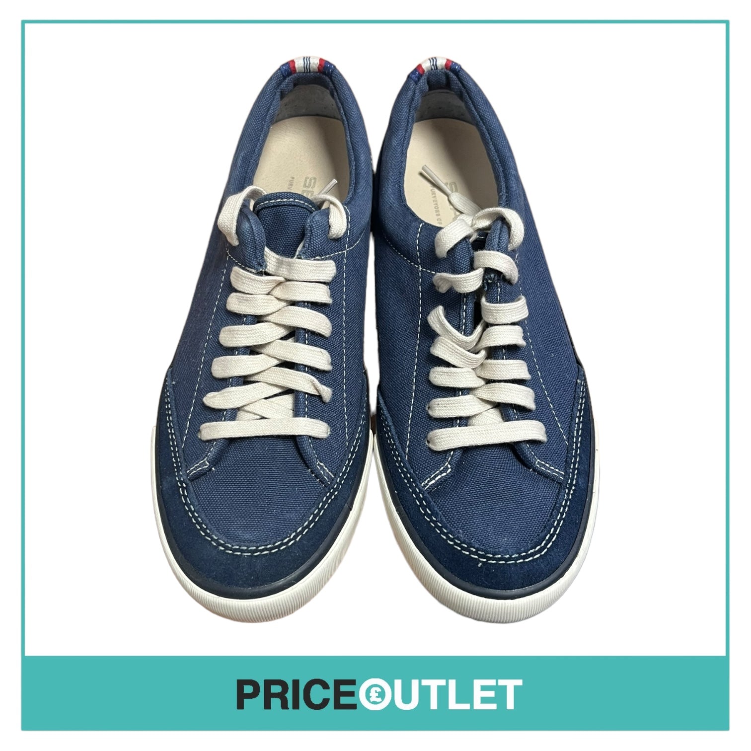 Seavees - Womens Blue Canvas Suede Trainers - Size 7.5 - BRAND NEW