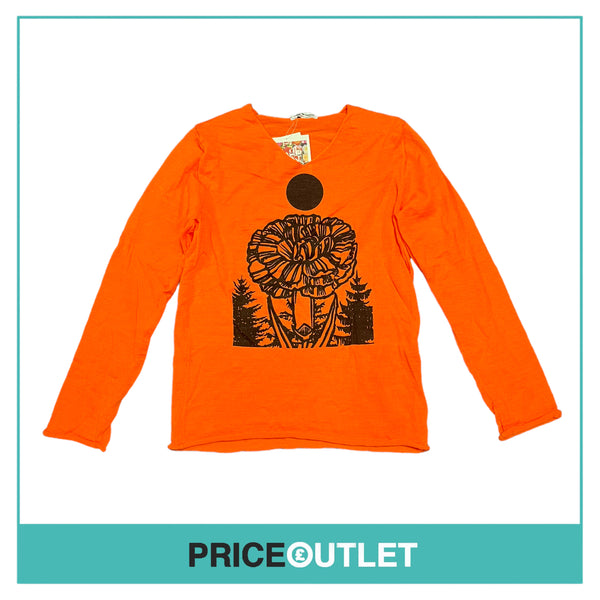 Comme des Garçons Jingle Flowers - Mens Orange Jumper - Size M - BRAND NEW WITH TAGS