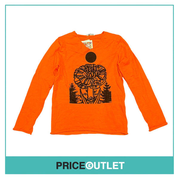 Comme des Garçons Jingle Flowers - Womens Orange Jumper - Size M - BRAND NEW WITH TAGS