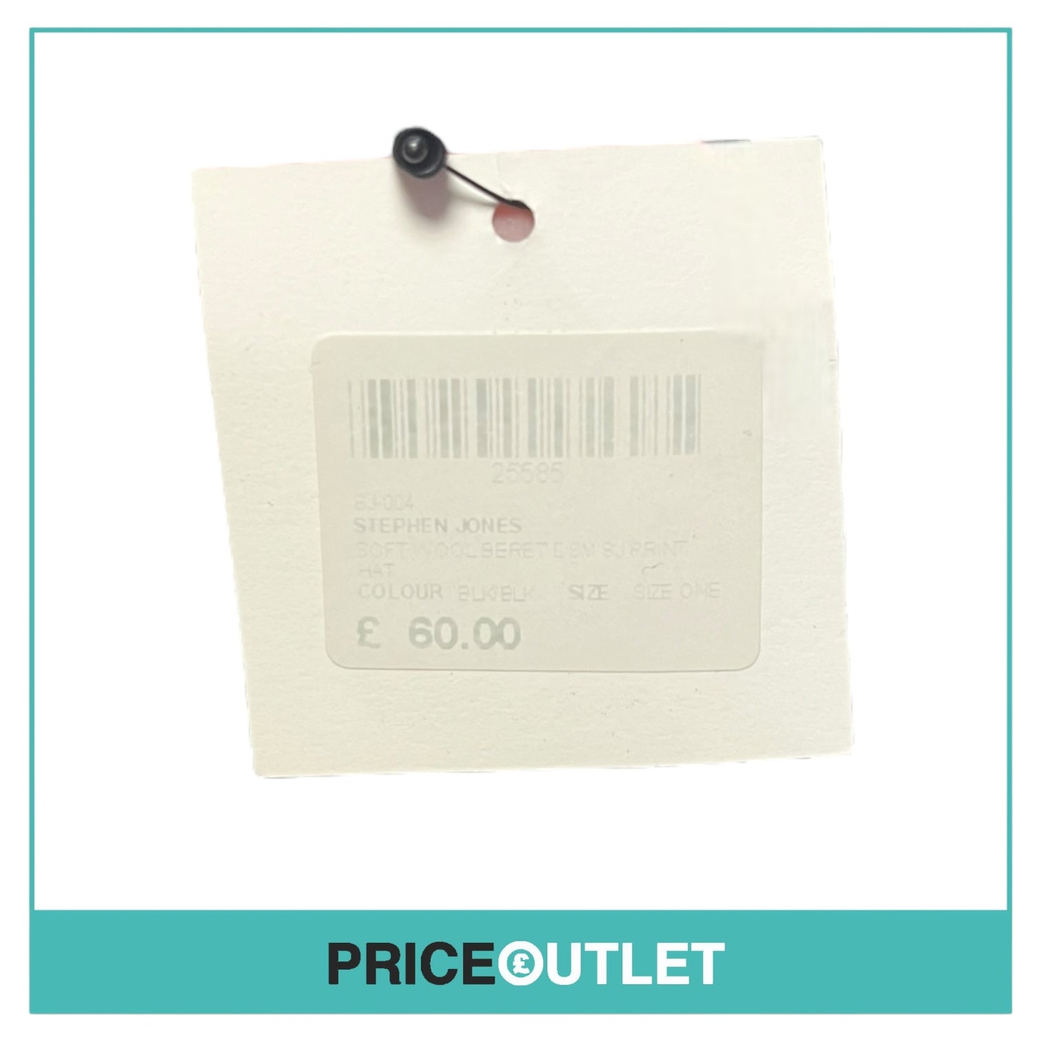 Dover Street Market x Stephen Jones - Black and Black Print Beret - Size OS - BRAND NEW WITH TAGS