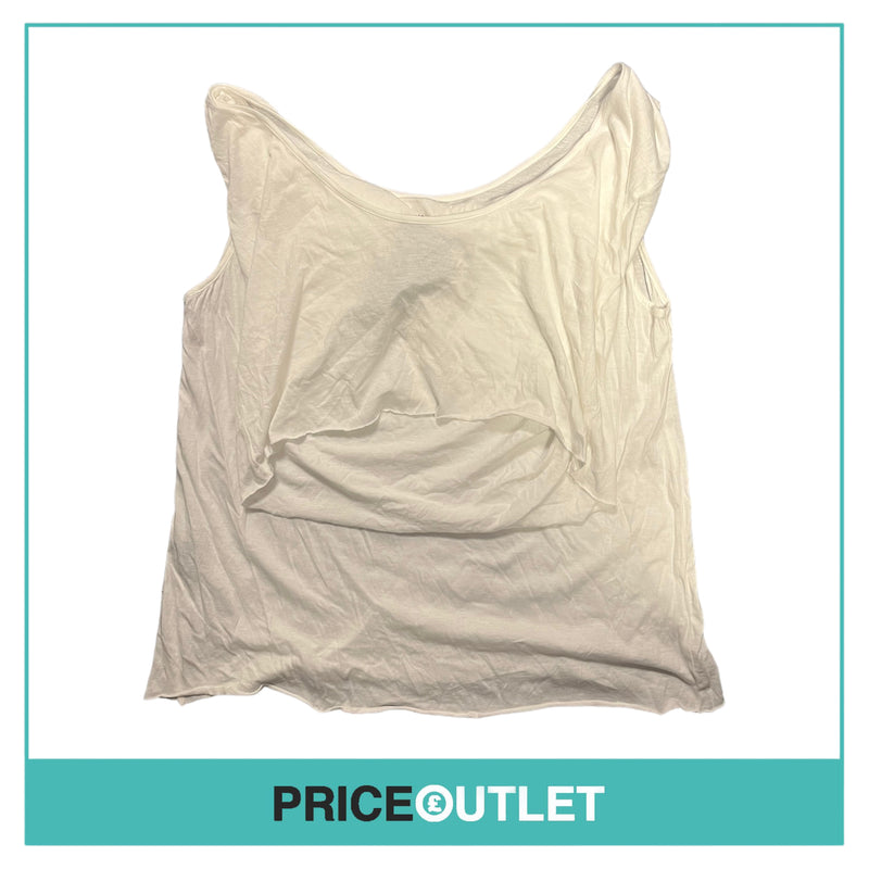 Peachoo & Kregberg - White Layered Top - Size L - BRAND NEW WITH TAGS