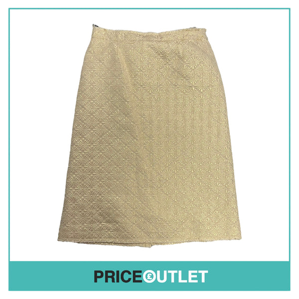 Simone Rocha - Gold Floral Skirt - Size 10 - BRAND NEW WITH TAGS