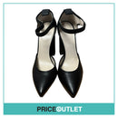 Christopher Kane - Black Heels with Pink Flower Holograph Heel - Size 37 - BRAND NEW WITH TAGS