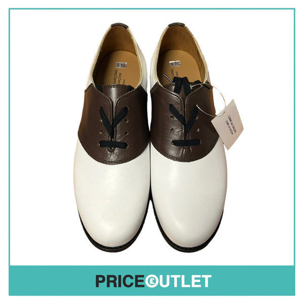 Comme des Garçons - Ladies Brown and White Shoes - Size 25.5 - BRAND NEW WITH TAGS