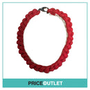 Alienina - Red and White Braided Necklace - Size OS - BRAND NEW WITH TAGS