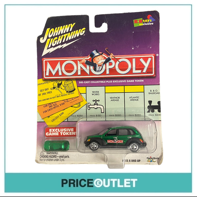 Johnny Lightning - Monopoly North Carolina Ave. '01 Chrysler PT Cruiser Exclusive (Green) - Damaged Box