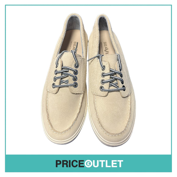Seavees - Mens Ivory Suede Boating Shoes - Size 9.5 - BRAND NEW WITH TAGS