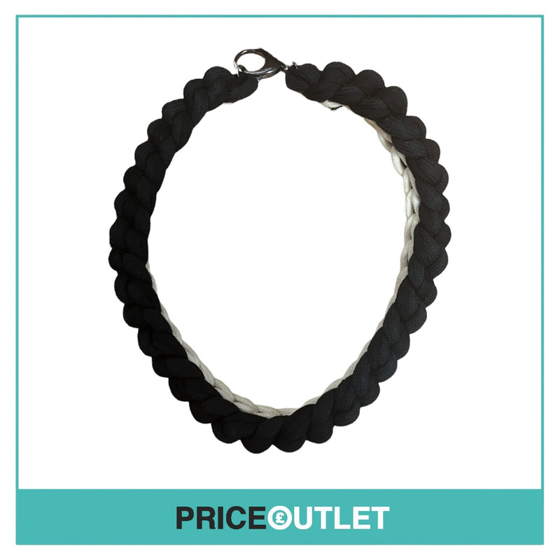 Alienina - Black and White Braided Necklace - Size OS - BRAND NEW WITH TAGS
