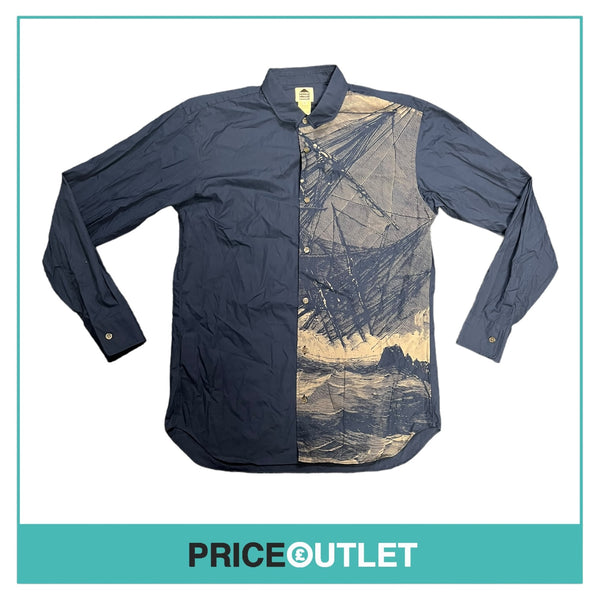 Dover Street Market - Mens Navy Printed Shirt - Size S - BRAND NEW WITH TAGS