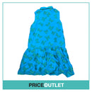 Creatures of the Wind - Blue and Green Butterfly Print Shirt Dress - Size 4 - BRAND NEW WITH TAGS