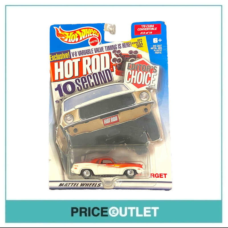 Hot Wheels - Target Exclusive '70 Cuda Convertible Editor's Choice Series 1 - Damaged Box