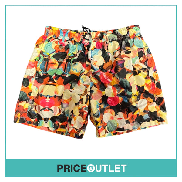 Fifteen & Half - Multicoloured Print Beach Shorts - Size S - BRAND NEW WITH TAGS