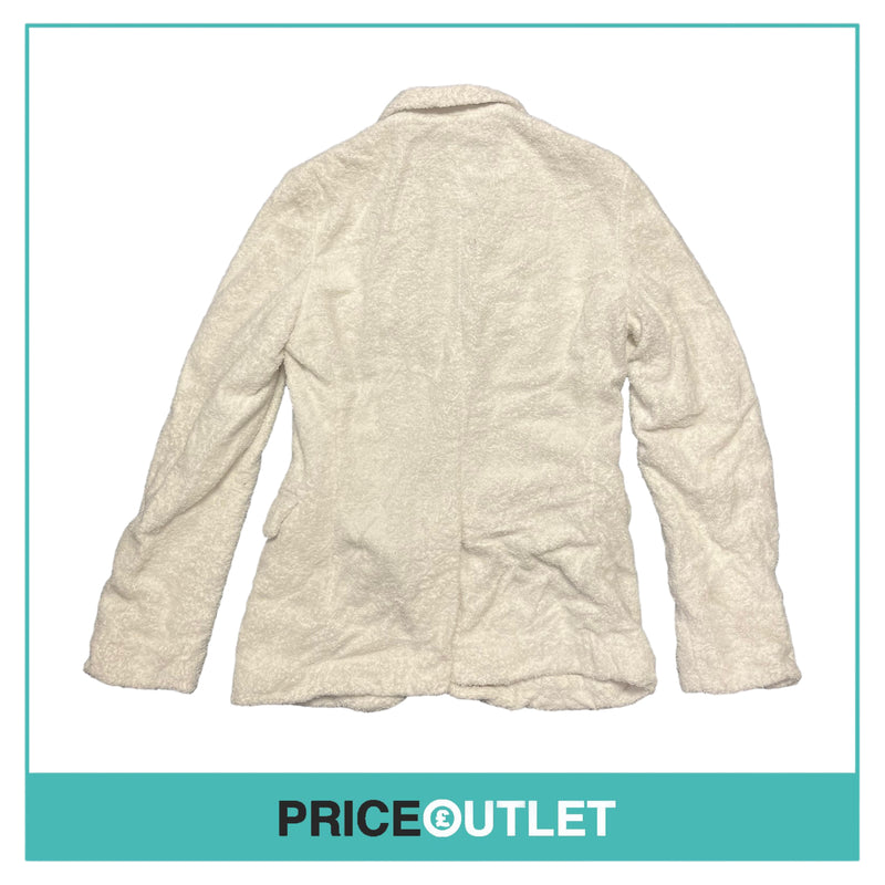 Comme des Garçons Homme Plus - Mens White Towelling Blazer - Size S - BRAND NEW WITH TAGS